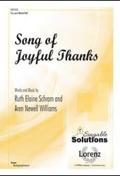 Song of Joyful Thanks SAB choral sheet music cover Thumbnail
